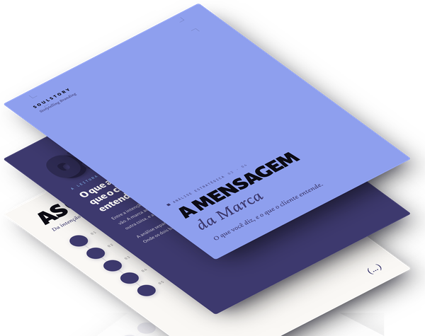 Mockup do entregável: análise estratégica da mensagem