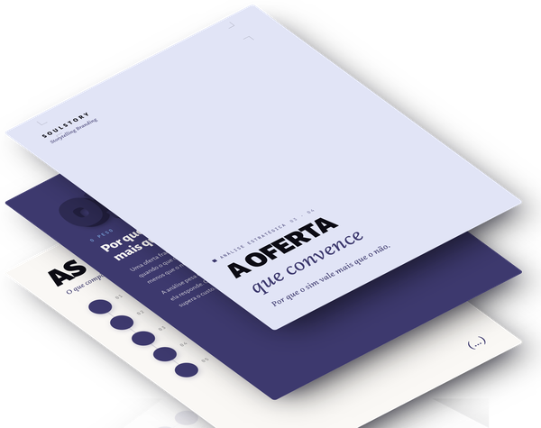 Mockup do entregável: análise estratégica da oferta