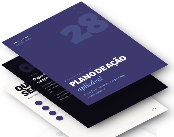Mockup do entregável: plano de ação aplicável em 28 dias