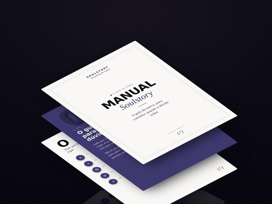 Mockup do entregável: Manual Soulstory